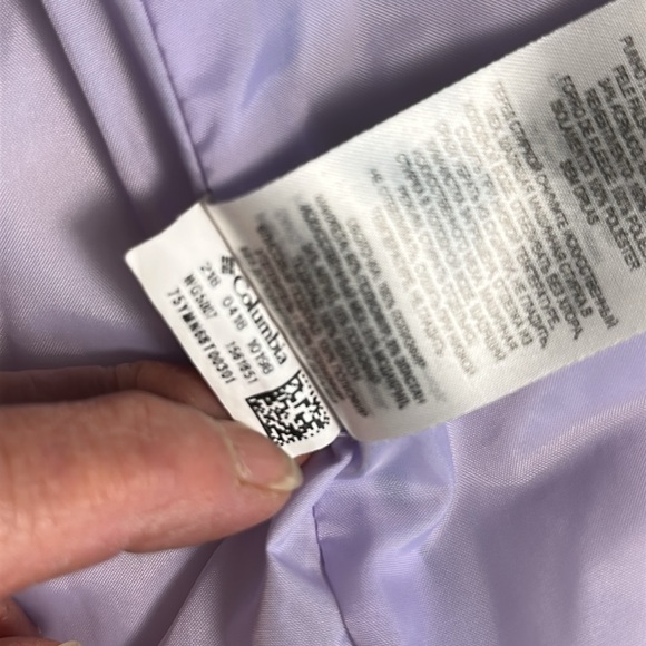 Columbia Blue Hooded puffer Jacket youth sz M(10-12) - Picture 11 of 13